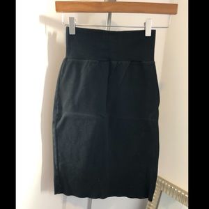 Black body con, pencil skirt American apparel